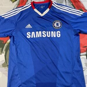 Chelsea 2010/2011 Adidas Home Football Shirt/Jersey Size L
